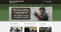 Desktop Screenshot of jeffpennauctions.com